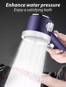 1 Set New Massage Shower Head With 1.5m Flexible Hose And No-Drill Wall Mount Bracket Bathroom Bathroom Accessories Bathroom Tools - Multicolor - View 4