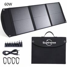40W/60W Solar-Panel Ladegerät, faltbarer Tasche, faltbares monokristallines Solarpanel für Outdoor Camping, USB-Port, IP67 wasserdicht, Wandern, Notfall-Ladung, reisebereit Solarladegerät