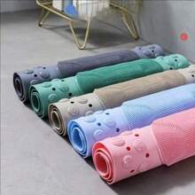 Anti-Slip Bathroom Mat With Brush For Shower, Non-Slip Toilet Mat