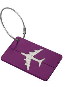 1Pc Card Set Boarding Pass Luggage Airplane Check In Metal Art Safety Bag Decoration Commemorative Travel Colleagues Friends Cute Patterns Smooth