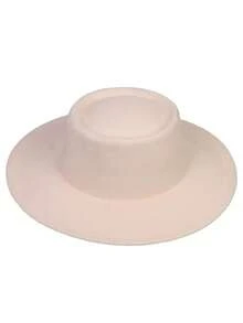 1pc Unisex Solid Color Felt Hat, Retro Gentleman British Style Flat Top Cap, Suitable For Autumn/Winter, Formal Events, Parties, And Casual Daily Wear