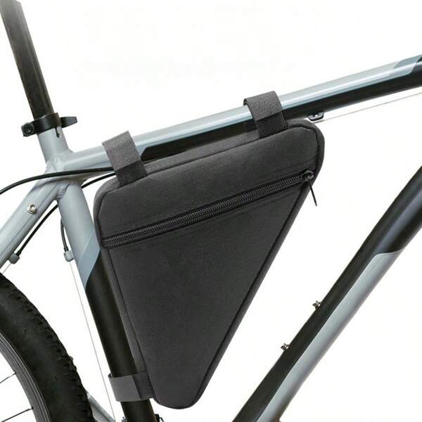 1pc Waterproof Bicycle Front Frame Bag, Triangle Bag, Cycling Gear, Bike, Front Hanging Bag, Large Capacity Bicycle Bag