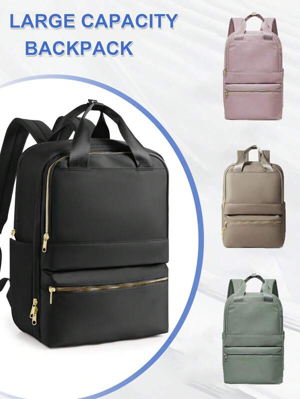 Sac à dos pour femme, sac à dos de voyage, sac à dos léger de grande capacité, compatible avec ordinateur portable 15,6 pouces, en tissu de nylon imperméable, sac polochon pour courts trajets professionnels, sac à dos pour ordinateur, sac pour l'université et les voyages, convient pour les voyages, les affaires, les vacances, l'école, l'extérieur, les loisirs, pour les garçons, les filles, les étudiants, les hommes, cadeau pour les femmes