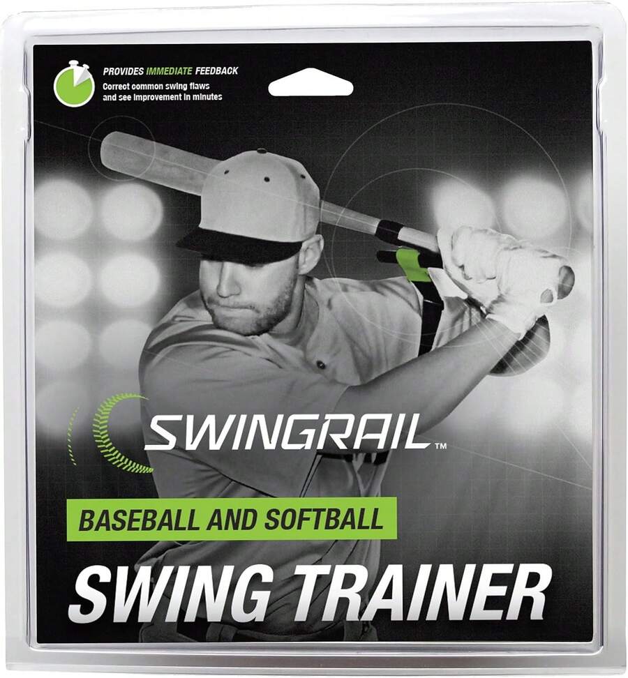 Ayuda de entrenamiento de swing de béisbol/sófbol SWINGRAIL - Equipo para batear y golpear - Blanco - Ver 1