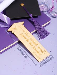 Regalos personalizados de graduación, marcapáginas de graduación, regalos de graduación 2025, los mejores regalos de graduación para otros. - color madera - Ver 6