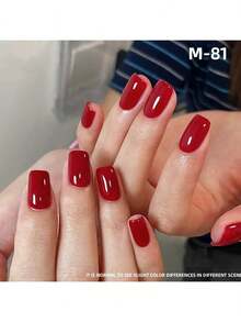 XEIJAYI 6支装 15毫升 红色系列指甲油 半永久混合凝胶指甲油 封层 可卸UV LED美甲凝胶 新年美甲 - 彩色 - 查看 5