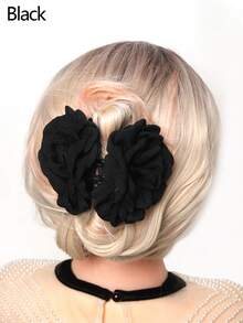 1 Stück schöne Stoff-Kamelien Haarspange für Frauen, einfache Blumen Haarklammer, elegant & zart, perfektes Haarzubehör für Mori-Girl-Stil, Haarspangen, Haarklammern, Haarklips, Haarklammern, Schulbedarf, College Herbst Winter Haarklammern Accessoires für Frauen für Urlaubsoutfits - Verschiedenfarbig - Übersicht 4