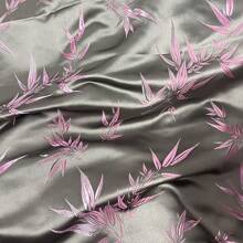 This Elegant Jacquard Satin Fabric, Floral Decorative Fabric And Fashionable Material Is Suitable For DIY And Interior Decoration