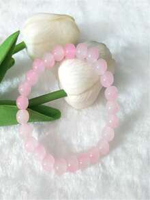 8毫米彩色玻璃珠双色手工友谊手链套装（女士适用）