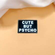 English Letters Cute But Psychological Creative Enamel Brooch - 1 - View 4