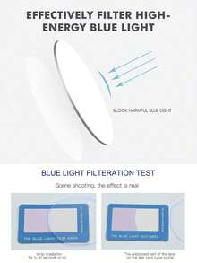 1/3pcs Retro Lightweight Fashion Glasses Set - Fashionable Full Frame Blue Ray Blocking Glasses - Multicolor - View 6