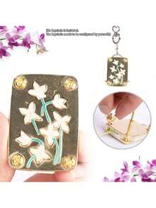 Juego mini de prensa de flores de metal | Herramienta DIY para prensar especímenes vegetales, un imprescindible para artesanías artísticas, un regalo creativo para entusiastas de las plantas y la artesanía