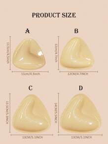 1 Pair Double-Sided Sticky Bra Inserts Adhesive Bra Pads Push Up Breast Enhancers Pads Reusable Padded Ultra Instant Lift Inserts