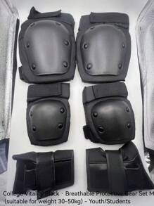 Jugend Multisport Helm mit Schutzausrüstung Set - Verstellbare Passform, zertifiziert (EN1078), leichte EPS-Schale & atmungsaktive Polsterung für Skateboard, Radfahren & Rollschuhlaufen | Komplettes Schutzset mit Knie-, Ellbogen- und Handgelenkschützern | Unisex Design für Jungen/Mädchen
