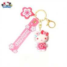 Sanrio Cartoon Cherry Keychain Key Ring Bag Charm