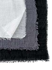 1 件女士薄雪纺围巾/头巾，透气且百搭，适合通勤