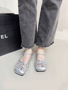 2025新款女士穆勒鞋，包头平底凉鞋，优雅法式一脚蹬低跟休闲拖鞋