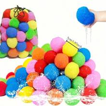 50/100 个可重复使用的水气球和气球 - 、、混色户外玩具，适合泳池、后院玩耍、儿童和成人，夏日乐趣！