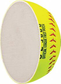 Franklin Sports Official Game Softballs - OL3000 Fastpitch 12&#34; Inch Yellow Softballs - Official Size + Weight Tournament Balls For Practice + Games - 1 Softball