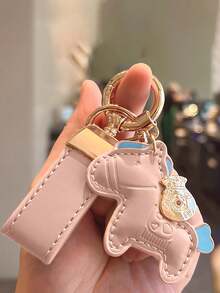 可爱小马造型钥匙扣吊坠，精致情侣包包挂饰，创意个性化配饰，无纺布工艺，非镀金贵金属，包包挂饰，汽车挂饰，适合装饰背包、手提包、手机壳、挂绳、钥匙扣，送给朋友、家人和爱人的礼物，生日礼物