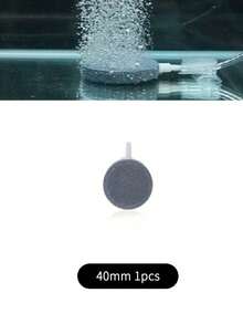 1 pieza Piedra de burbujas con opciones de diferentes tamaños, placa de burbujas para acuario, disco de oxígeno, generador de burbujas para pecera - Multicolor - Ver 9