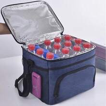 Portable Thermal Lunch Bag Travel Picnic Lunchbox - Black - View 9