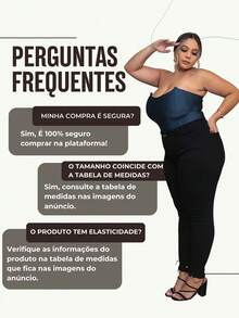 Plus Size Pants - màu đen - Xem 6