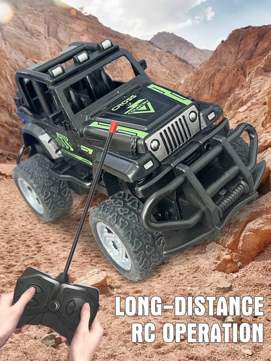 Coche de juguete de control remoto todoterreno, vehículo RC para hobby al aire libre 4x4 coche de carreras eléctrico, regalo de cumpleaños para niños