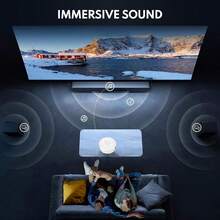 TY20 Mini Projector, 80ANSI Lumens Basic Model, Supports 1080P Video Playback Decoding, Upgrade Your Home Theater Movie Experience, Compatible With HD, USB, AV, Laptop. Holiday Gift - EU C Type Plug(220-240V) - View 6
