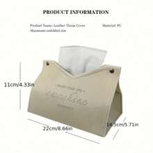 1 duże pudełko na chusteczki ze sztucznej skóry, odpowiednie do samochodu, biura i użytku na zewnątrz z dozownikiem w kształcie litery V, dekoracja na prezent na Boże Narodzenie/Halloween