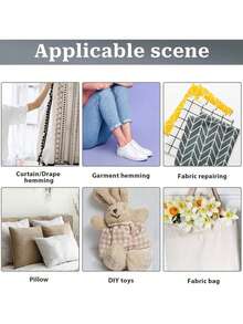 1 Stück doppelseitiges Klebevlies, geeignet für Bekleidungszubehör, Vorhänge, Hosensäume und Basteleien, einfach zu verwenden ohne Nähen (1/1,5/2/3 cm breit) - Weiss - Übersicht 11