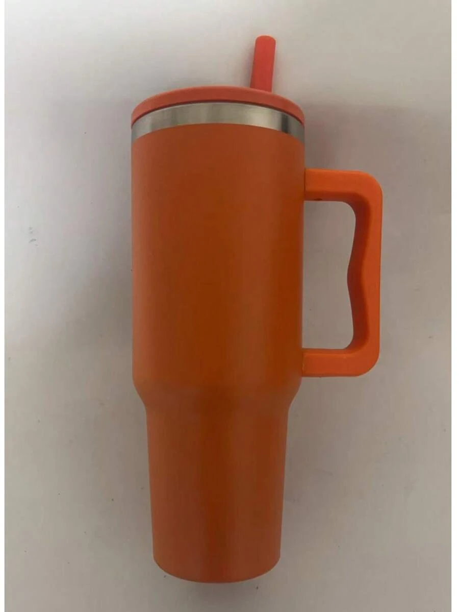 1200ml Thermal Cup With Open And Close Spout Immediate Shipping New Model - Orange - View 1