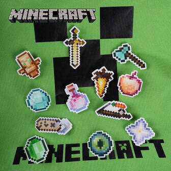 Minecraft 12 st/36 st  officiellt licensierad polymetylmetakrylatbrosch spelföremål aktivera nål gyllene äpple gyllene svärd nether stjärna presenter till vänner väskdekoration skola kontorstillbehör skjortor jacka smycken halloween klädnål roliga söta lärarpresenter kostymtillbehör väskberlocker jul