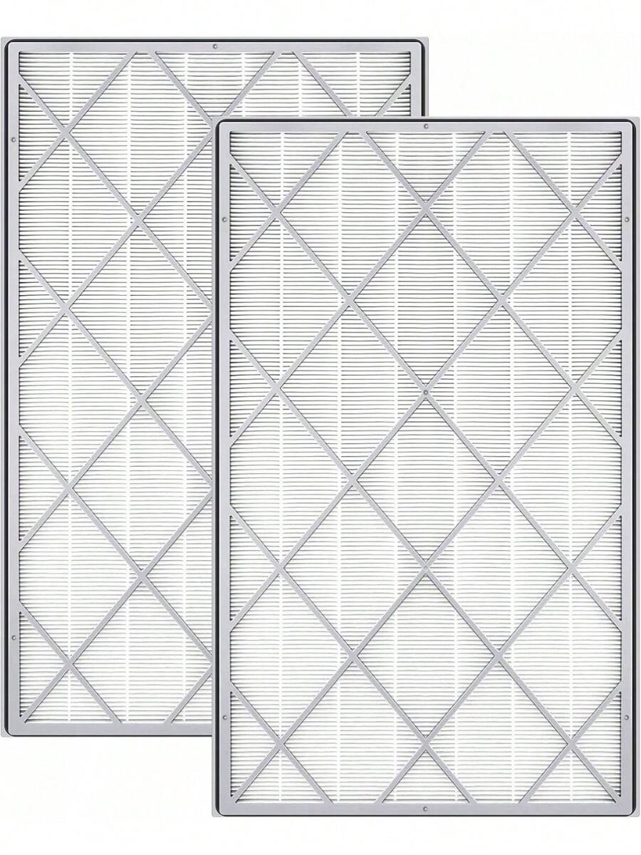 HE601 HEPA Replacement Filter Compatible With Shark Air Purifier 6-Fan Models HE601& HE602, H13 True Premium HEPA Filter, Compare To Part# HE6FKPET, HE6FKBAS, HE6FKPRO, 2 Packs - HE601-2 件裝 - 查看 1