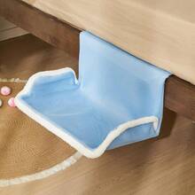 1 件床边猫床，全年宠物窝，可拆卸和清洗猫/狗床，舒适的猫篮，可放在柜子上，易于组装 - 彩色 - 查看 7