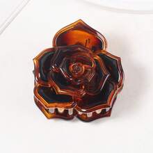 玫瑰花发夹，公主风格发饰，发爪夹，优雅后脑勺发饰时尚发饰 - 彩色 - 查看 14