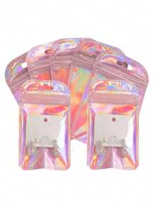 10/30/100pcs Transparent Resealable Jewelry Bags With Ziplock,Anti-Oxidation,Prevents Tarnishing,For Storing Earrings, Necklaces, Jewelry, Small Gift, Accessory Party Favor Pouches