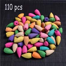 30/60/110/200pcs Natural Backflow Incense, Home Indoor Lasting Deodorization & Air Purification, Sandalwood, Agarwood, Rose, Mugwort, Lavender Tower Incense, Bathroom, Mosquito Repellent, Calming, Meditation, Yoga, Party