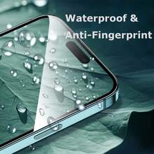 Yezodawee 1片磨砂防窥屏保护膜，含自安装工具包，兼容 16 Pro Max/15 Pro/15/14 Pro Max/14/XS Max，9H钢化玻璃防窥屏保护膜，防刮花，防指纹，兼容手机壳，兼容动态岛，全屏覆盖，生日礼物，送给家人朋友，防窥，手机屏幕保护膜，手机配件，防水，防震，防摔 - 1pc Matte - 查看 4