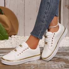 Zapatos casuales de mujer - Blanco - Ver 8