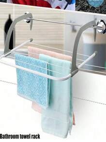 Un séchoir à linge portable (51*35*16CM) adapté au balcon, à la balustrade pliable du rebord de la fenêtre, au séchoir à linge, au porte-serviettes pliable, au séchoir à linge suspendu à la fenêtre