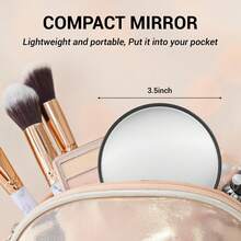 30X Magnifying Mirror,Small Magnifying Mirror With Suction Cup And Tweezers,As Travel Makeup Mirror,Compact Mirror Set For Trimming Eyebrows 3.5 Inch With Tweezers Suitable For Traveling, Climbing, Wilderness,Exquisite Small Mirror For Holiday Gifts For Family And Friends,Makeup,Cheap,Room Decor,Vanity,Travel,Bedroom,Makeup Accessories,Mirror,Vanity Mirror,Mini Mirror,Compact Mirror,Mirror Small,Hand Mirror,Cheap,Stocking Stuffers,Makeup,Makeup Tools,Cheap Stuff,Gifts,Gifts For Women,Christmas Gifts - Black - View 9