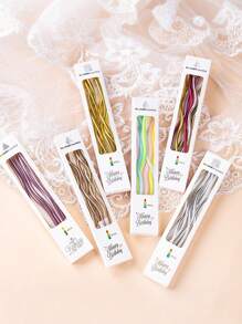 6/12/18 Peças Velas Curvas Coloridas Douradas, Velas de Aniversário, Decorações Insertas para Bolo, Decoração de Bolo, Suprimentos de Cozimento, Decorações de Cozimento, Decorações de Casamento, Suprimentos de Festa, Decorações