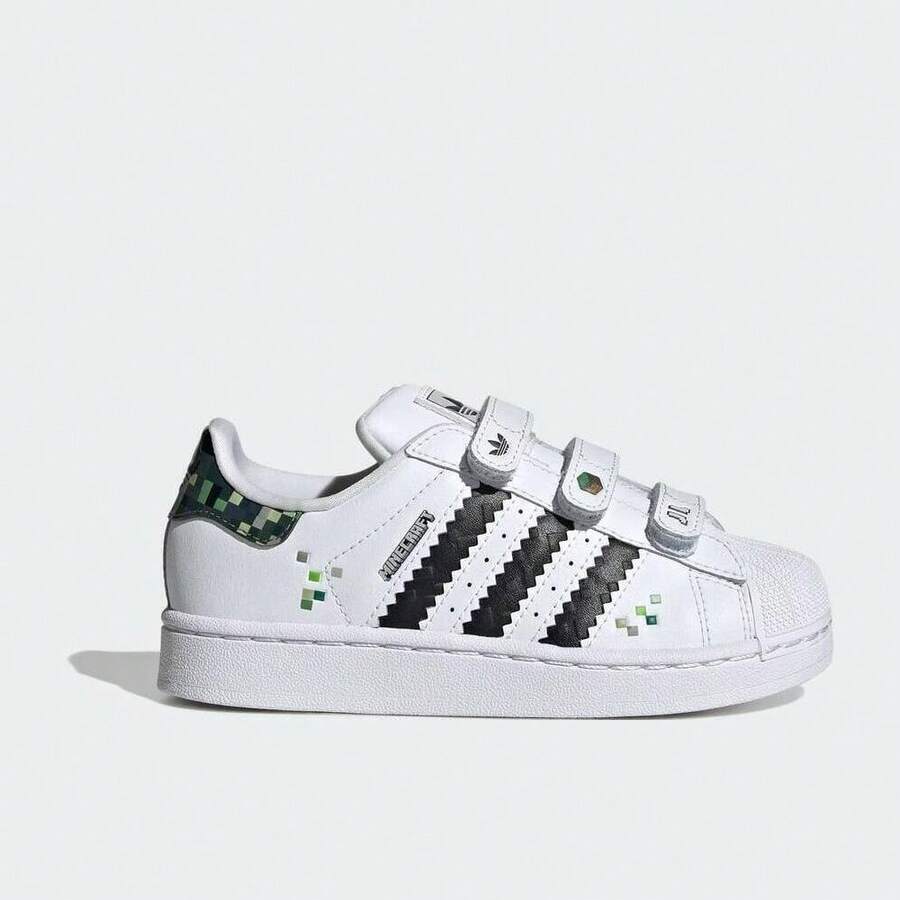 Adidas Originals 儿童 SUPERSTAR II CF C 休闲低帮拼色时尚运动鞋 JQ8748 - 白色 - 查看 1