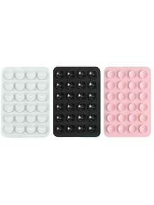 3/4个装硅胶粘性手机支架，防滑硅胶粘性手机支架，手机壳支架，免提手机配件，自拍和视频支架，1/2/5/10/50/100个装，多功能手机配件，适用于所有型号 - 彩色 - 查看 46