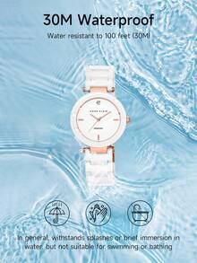 Anne Klein Women's Diamond Dial Bracelet Watch White Elegant Casual Quartz Watch Gift For Ladies,AK/1018RGWT