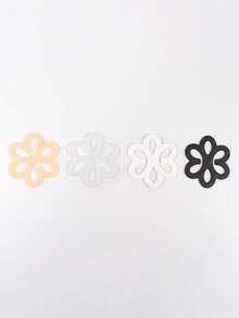 Flower Shaped Bra Strap Clips, Non-Slip Bra Strap Clips, Criss-Cross Bra Strap Clips, Invisible Bra Accessories - Multicolor - View 4