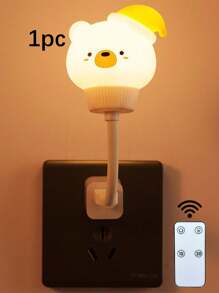 1 件可爱宠物 USB 夜灯，USB 插入式床头便携式可爱婴儿，遥控 LED 灯，适用于儿童、男孩和女孩的卧室装饰 - 暖白光 - 查看 13