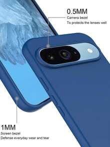 VRNOEI 适用于 Pixel 8、9 Pro XL、8a、7、7 Pro、7a 的防震保护手机壳；适用于 Pixel 6 Pro、6a 的软边框后盖配件，防水、防震、防刮擦 - 米色 - 查看 4