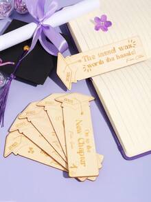Regalos personalizados de graduación, marcapáginas de graduación, regalos de graduación 2025, los mejores regalos de graduación para otros. - color madera - Ver 2